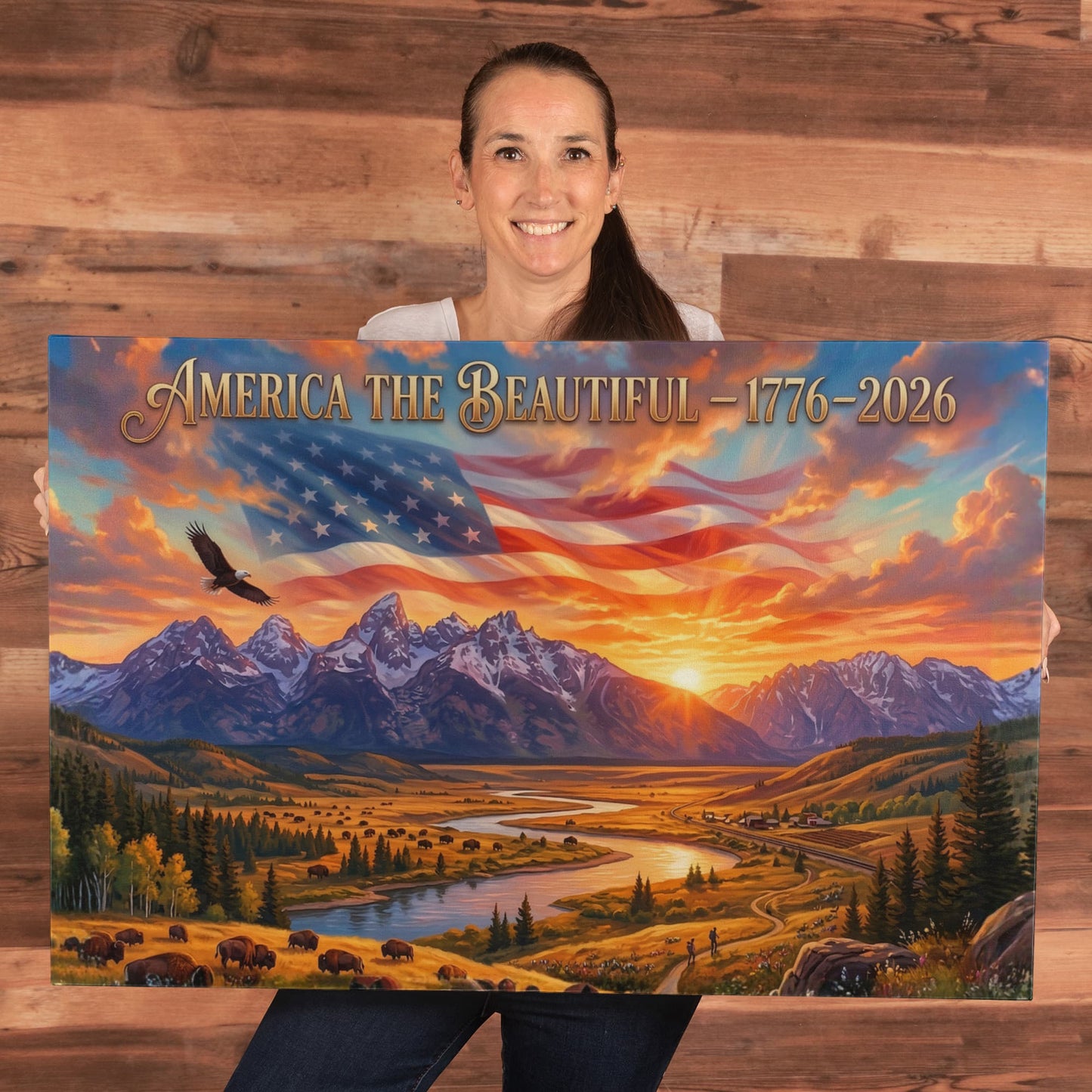 America's 250th America The Beautiful - Canvas