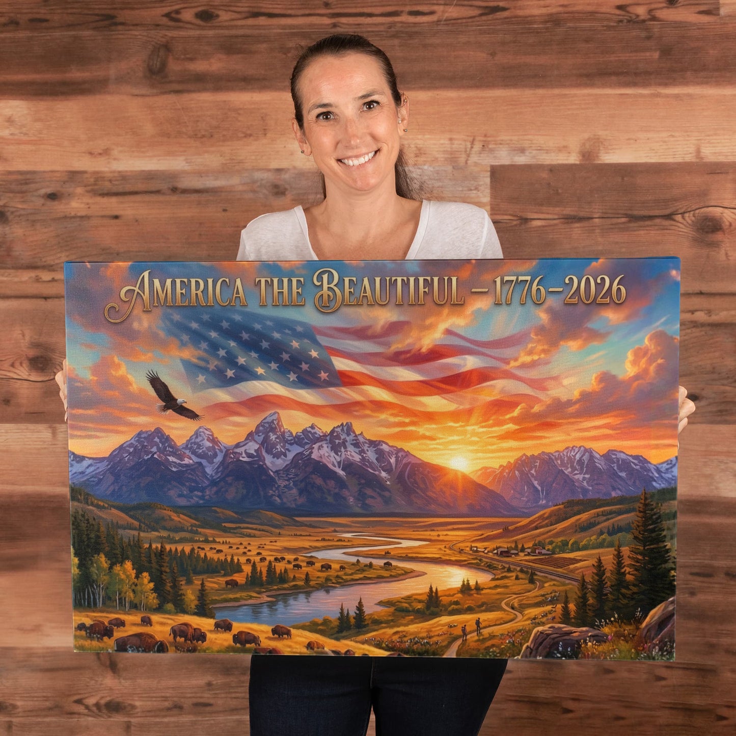 America's 250th America The Beautiful - Canvas