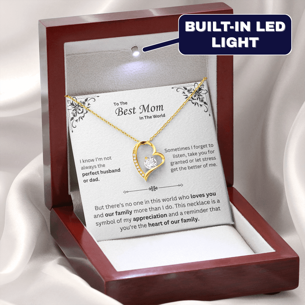 To The Best Mom in The World - Necklace - Mother's Day Gift