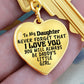 Daddy's Little Girl - Heart Keychain
