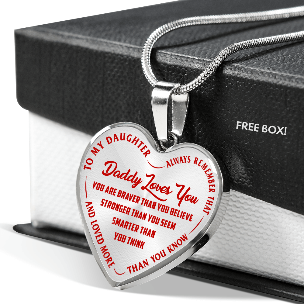 Daddy Loves You - Red Text