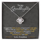 Granddaughter - I Hugged The Little Pendant - Love Grandma