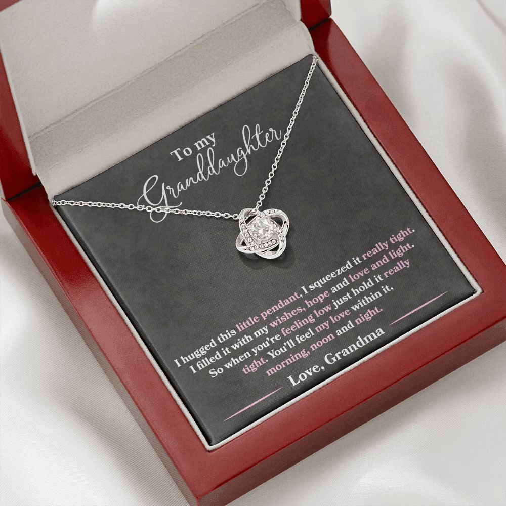 Granddaughter - I Hugged This Little Pendant - Love Grandma