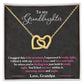 To My Granddaughter - I Hugged This Little Pendant - Love Grandpa