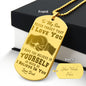 Son - Never Forget I Love You - Love Dad - Engraved Dog Tag Necklace
